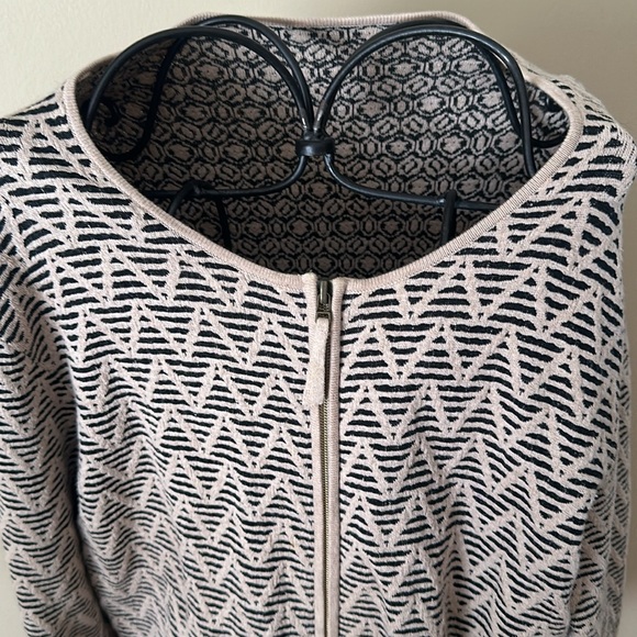 Cardigan by Olsen,beige and Black pattern - Picture 3 of 5